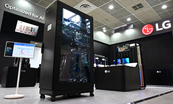 LG전자가 8일 기자간담회에서 첫 공개한 CDU(냉각수 분배장치). LG전자 제공