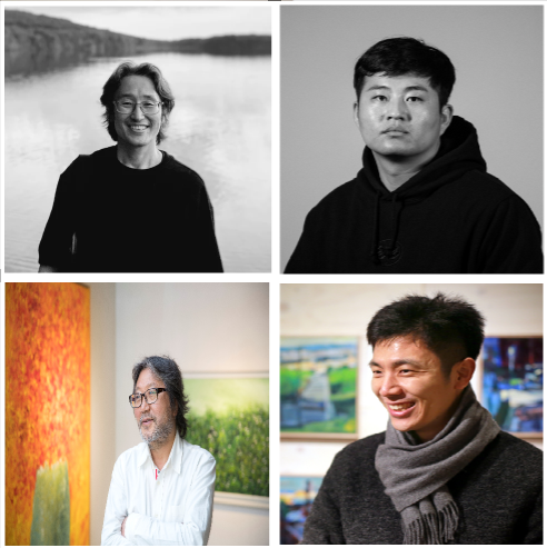 장진원 작가, 임노식 작가, 박성완 작가, 한희원 작가(왼쪽 위부터 시계방향)./광주시