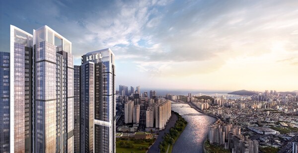 ◇르엘 리버파크 센텀 부분조감도. (이미지=롯데건설)