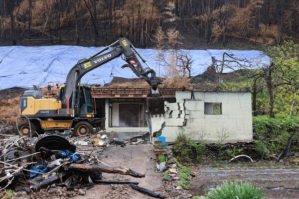 산불 피해 주택 복구 현장. ⓒ산청군