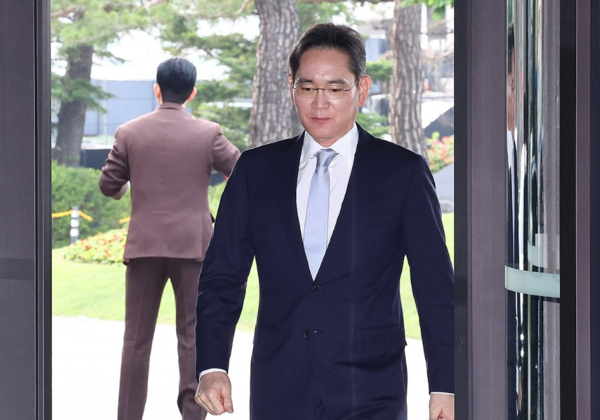 지난 5월 30일 2025 삼성호암상 시상식에 참석하는 이재용 삼성전자 회장. 연합뉴스 제공.