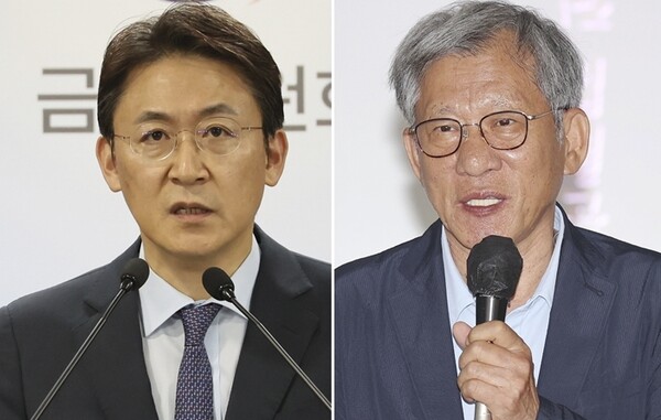 권대영 신임 금융위원회 부위원장(왼쪽), 유홍준 신임 국립중앙박물관 관장. 연합뉴스. 