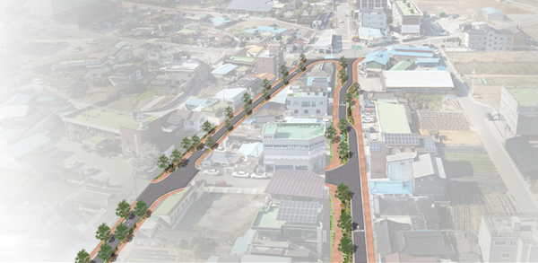 '진교 친환경 보행도로 조성사업' 조감도. ⓒ하동군