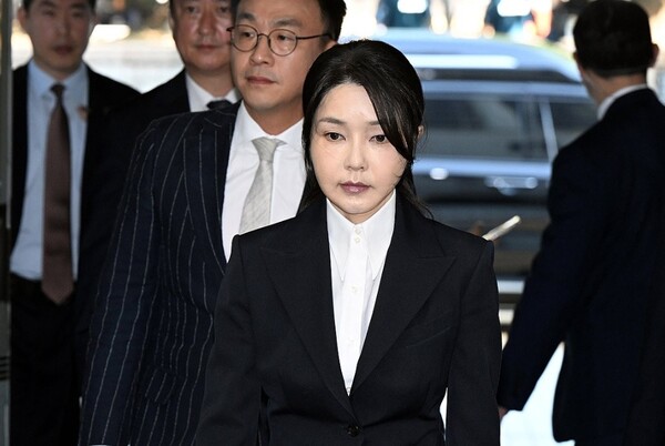 12일 영장실질심사에 출석하는 김건희 여사. 공동취재단