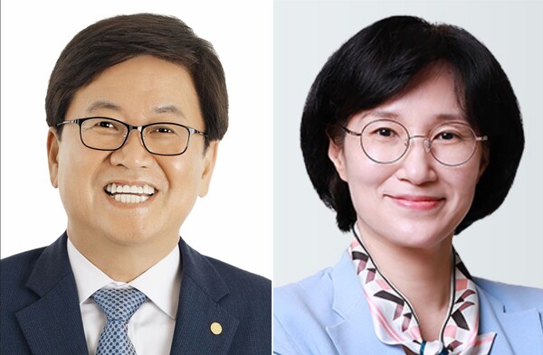 교육부 장관 후보자 최교진 세종특별자치시 교육감, 여성가족부 장관 후보자 원민경 국가인권위원회 비상임위원. 대통령실 제공. 