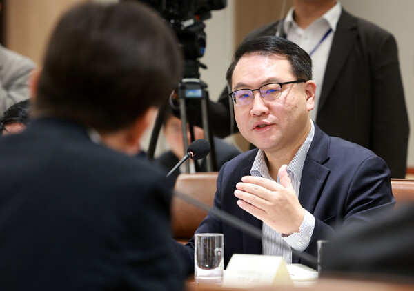 유병서 기획재정부 예산실장이 13일 서울 용산 대통령실 청사에서 열린 나라재정 절약 간담회에서 발언하고 있다. 사진=연합뉴스