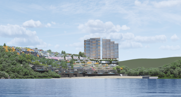 남일대리조트 조감도. 사천시 제공