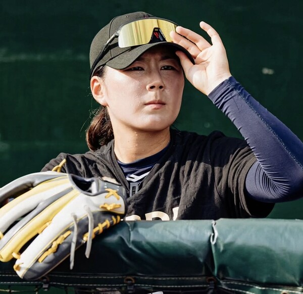 여자야구 국가대표 박주아 선수. 하동군 제공