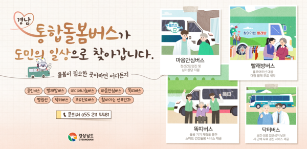 경남 통합돌봄버스 포스터.    경남도 제공