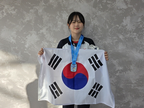 2025 ASC 심켄트 아시아사격선수권대회에서 남부대학교 스포츠레저학과 김효빈 학생(3년)이 공기소총 개인 1위에 등극했다. /남부대