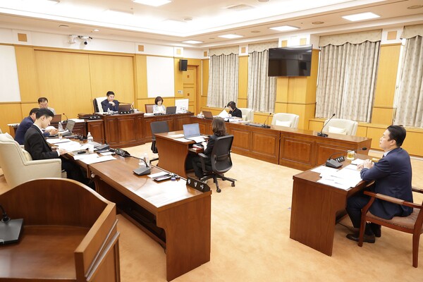 10일 행정자치위원회 제290회 임시회 상임위 회의가 열리고 있다. 대전시의회 제공.