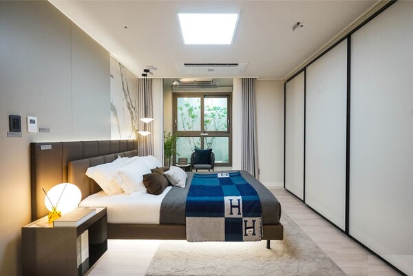 ‘다산 월드메르디앙 센텀하이’의 84㎡A형 침실. 은성산업·은성건설