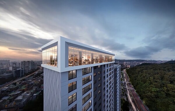 '한화포레나 울산무거'가 남구 최초로 조성하는 스카이라운지. 한화