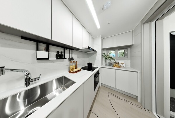 ‘숭의역 라온프라이빗 스카이브’ 59㎡A형 주방. 라온건설