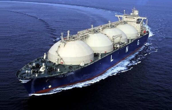  LNG 운송 선박. 사진 현대중공업. 