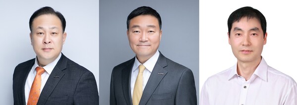 (왼쪽부터) 이운익 삼양사 대표이사 내정자, 윤석환 삼양패키징 대표이사 내정자, 안태환 삼양KCI 대표이사 내정자. 삼양그룹 제공
