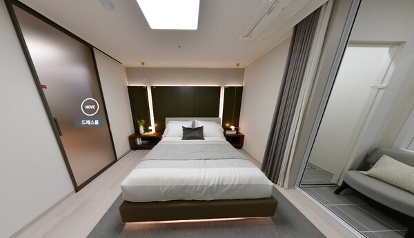 '해링턴플레이스 명륜역' 84㎡형 안방. 진흥기업