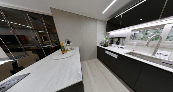 '해링턴플레이스 명륜역' 84㎡형 주방. 진흥기업