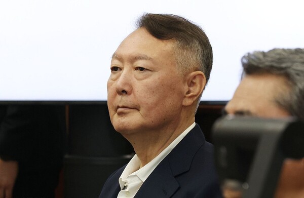 내란혐의 재판에 참석중인 윤석열 전 대통령. 연합뉴스. 