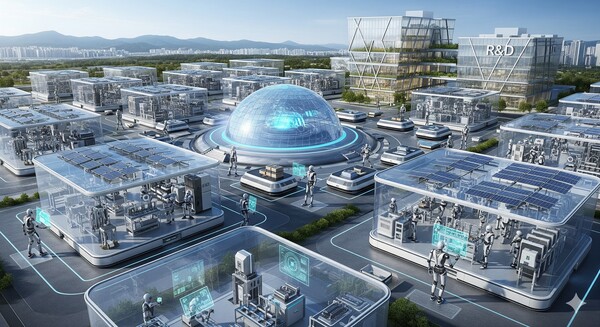 사진은 피지컬AI 휴머로이드 로봇 작업하는 모습. 