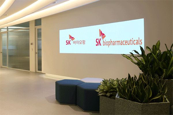 경기 성남시 분당구 삼평동 SK바이오팜 로비. SK바이오팜 제공