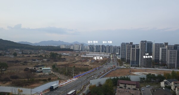 '수원 당수지구  M1·2 등 2개 블록에 84~103㎡의 공동주택이 들어설 HL디엔아이한라의 '서수원 에피트 센트럴마크'   건설현장. 김태현 기자